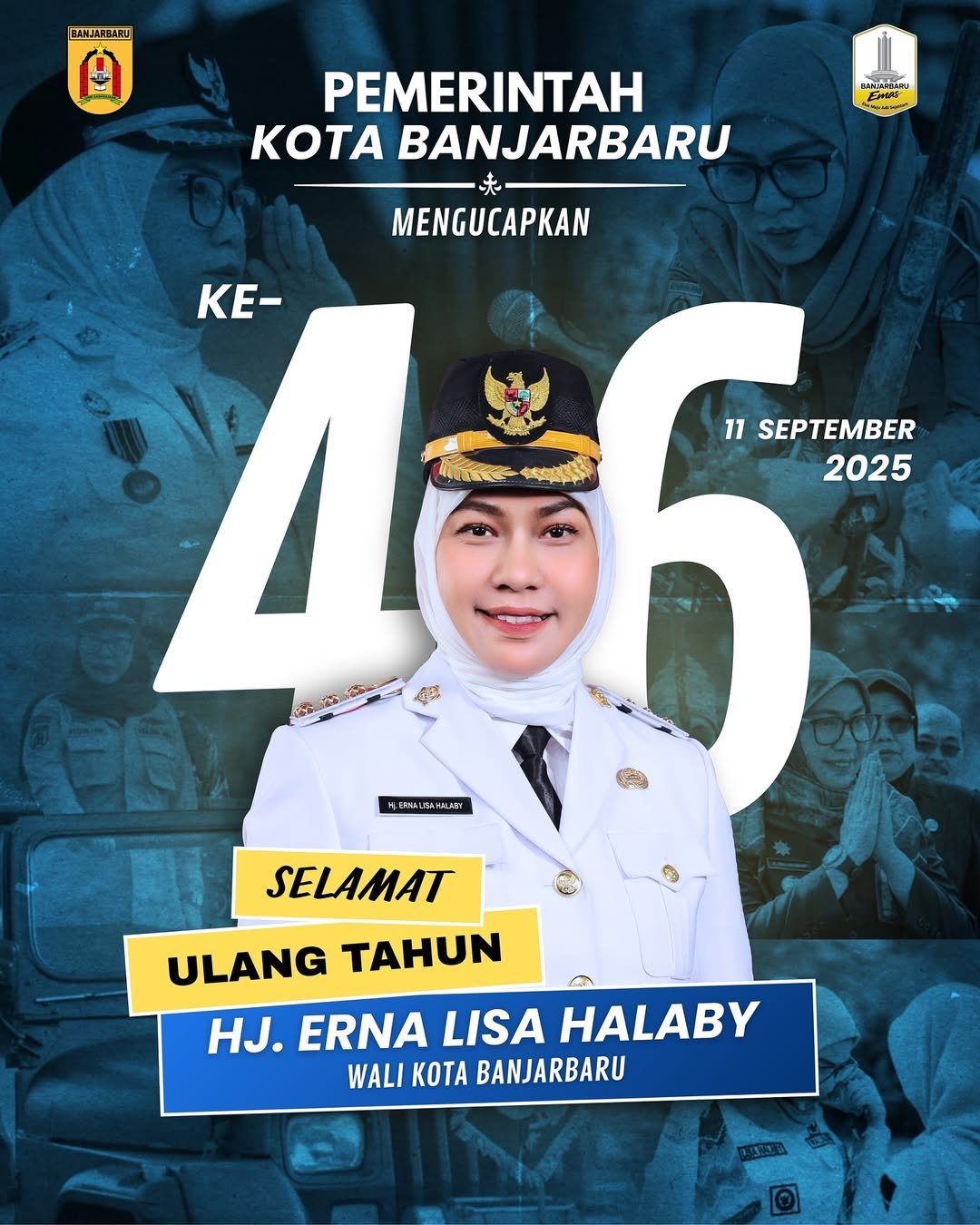 Selamat Ulang Tahun ke-46 Wali Kota Banjarbaru Hj Erna Lisa Halaby