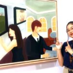 Pelukis asli kelahiran Banjarmasin, Nurlita Tadzlila Wijayanti